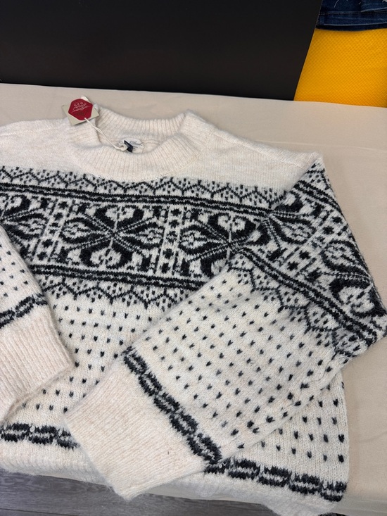 Universal Thread Cream and Black Nordic Pattern Knit Sweater plus size XL new - Picture 2 of 6